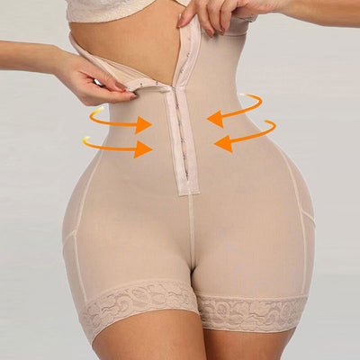 Lace High Waist Butt Lifter Tummy Control Booty Lift Pulling Corset Shapewear