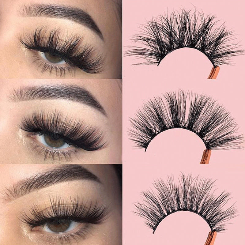 3 Pairs Mixed Faux Mink Layered False Eyelashes