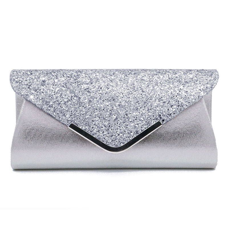 Sequins PU Leather Evening Bag