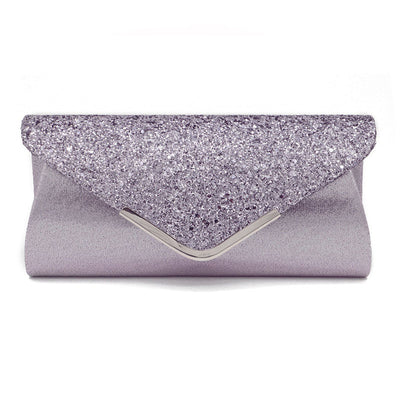 Sequins PU Leather Evening Bag