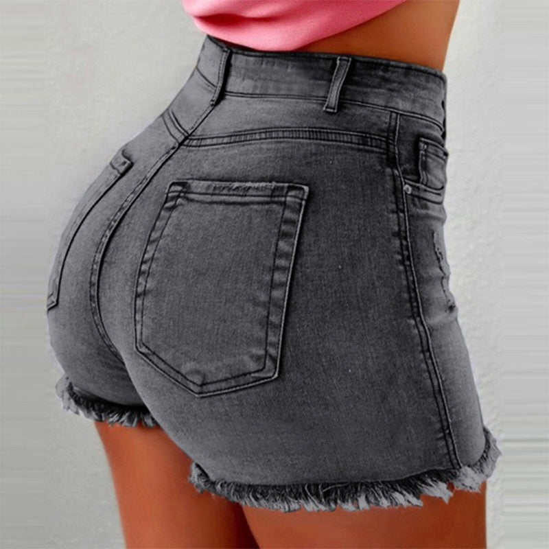 Summer High Waist Denim Sexy Pocket Hot Shorts