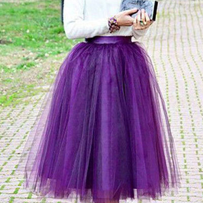 Solid Long Sleeve Lace Tulle Tutu Dress