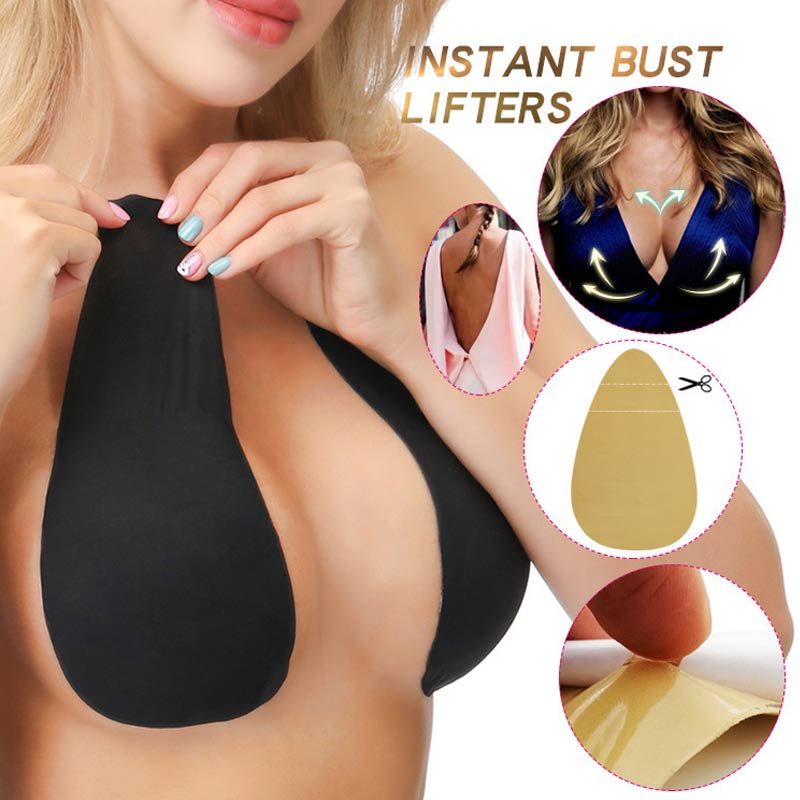 Silicone Push Up Invisible Bra Adhesive Nipple Cover Bust Lifter