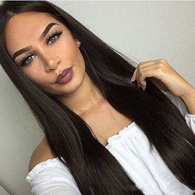 Natural Black Color Long Striaght Wig