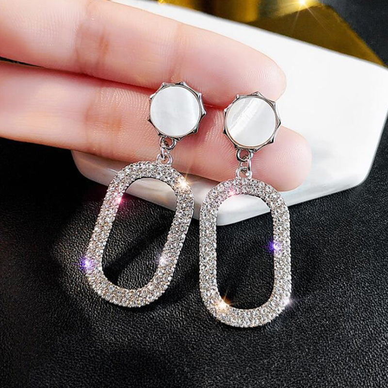 Fashion Studded Drop Earrings