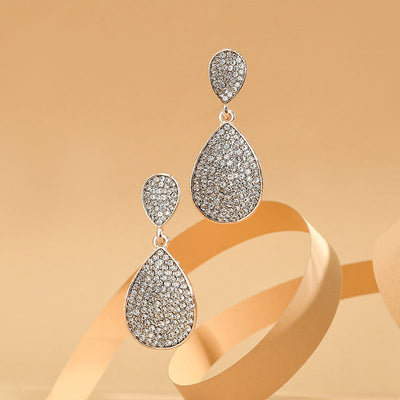 Rhinestone Sparkly Drop Earrings