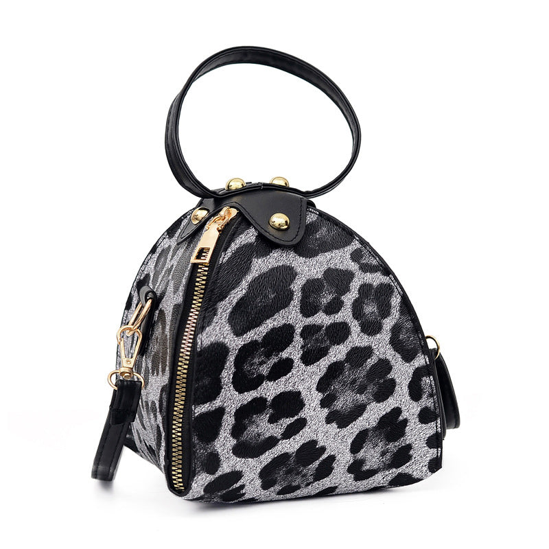 Adjustable Chain Leopard PU Leather Single Shoulder Satchel Handbags