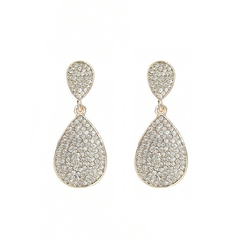 Rhinestone Sparkly Drop Earrings