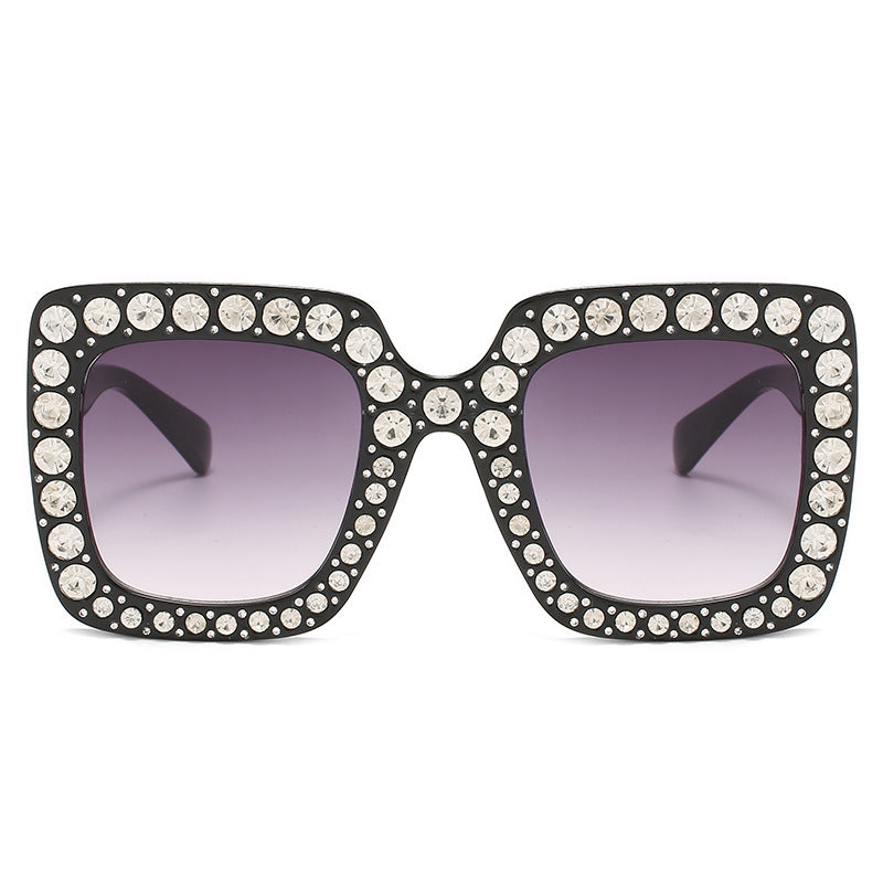 Solid Studded Frame Sunglasses