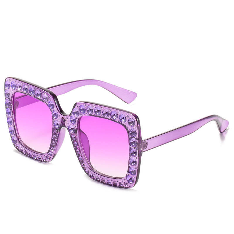 Solid Studded Frame Sunglasses