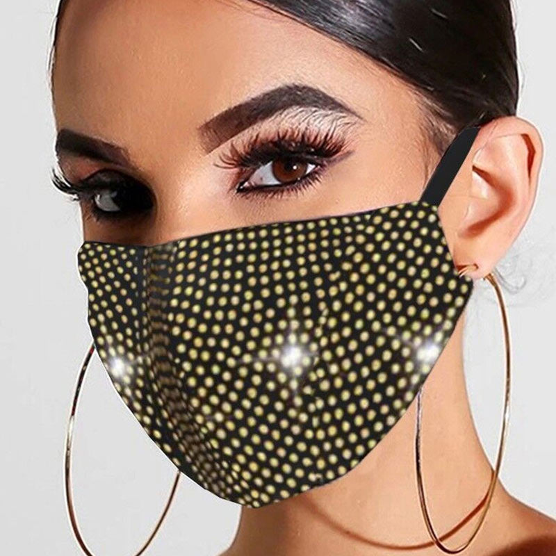 Fashion Rhinestone Jewelry Mask