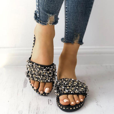 Sequins Shiny Peep Toe Antiskid Sandals - Shop Shiningbabe - Womens Fashion Online Shopping Offering Huge Discounts on Shoes - Heels, Sandals, Boots, Slippers; Clothing - Tops, Dresses, Jumpsuits, and More.