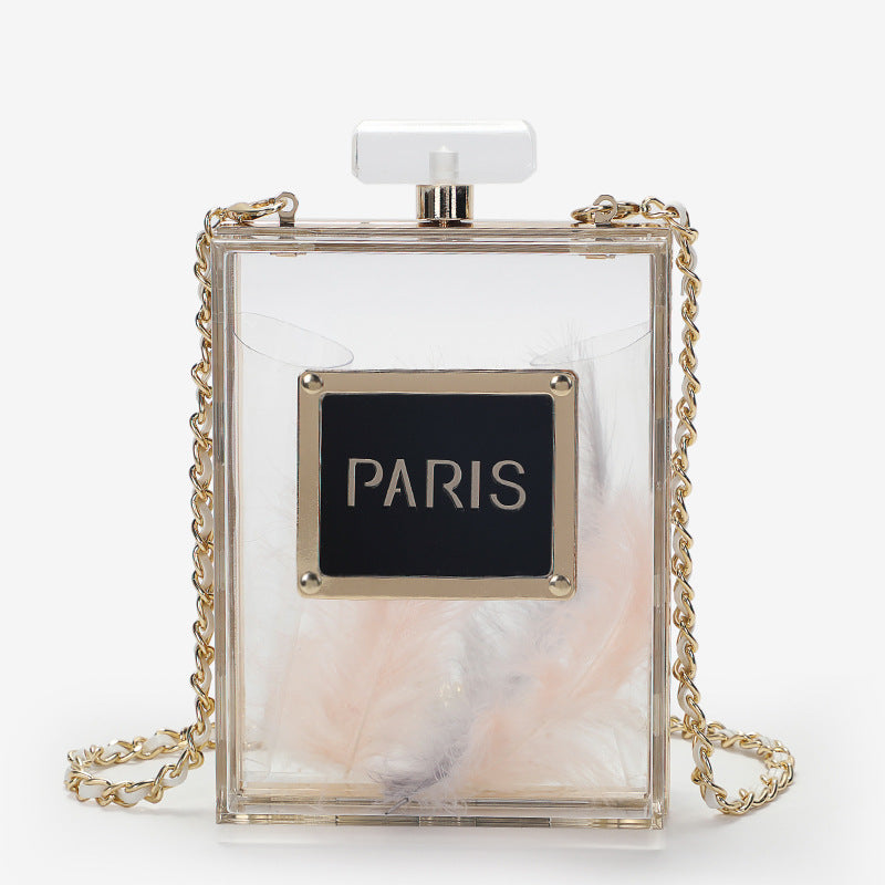 Perfume Bottle Shape Chain Bag