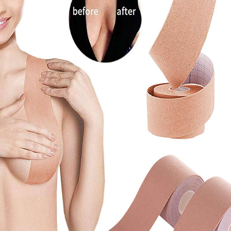 1 Roll Comfort Sexy Seamless Bra Breast Lift Tape Body Invisible Nipple Cover Silicone Strapless Push Up Bra