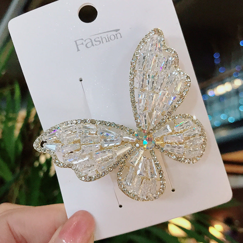 Studded Butterfly Pattern Hair Pin