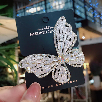 Studded Butterfly Pattern Hair Pin