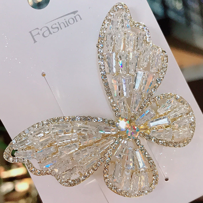 Studded Butterfly Pattern Hair Pin