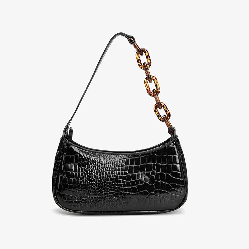 Solid Acrylic Baguette Shoulder Bag