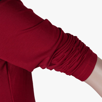 V-Neck Contrast Colorblock Long Sleeve Jumpsuit
