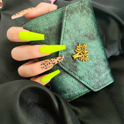 Leopard Pattern 24PCS Extra Long Fake Nails