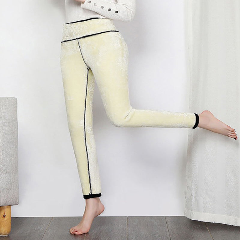 Cat Print High Waist Super Thick Cashmere Leggings