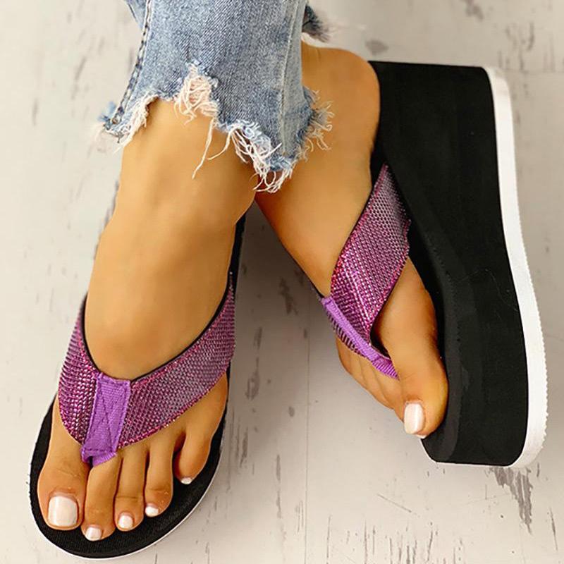 Toe Post Platform Muffin Sandals - Shop Shiningbabe - Womens Fashion Online Shopping Offering Huge Discounts on Shoes - Heels, Sandals, Boots, Slippers; Clothing - Tops, Dresses, Jumpsuits, and More.