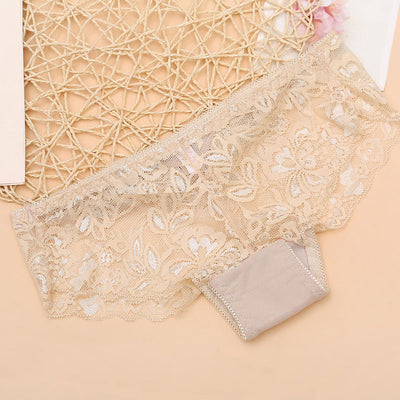 Floral Pattern Lace Panty