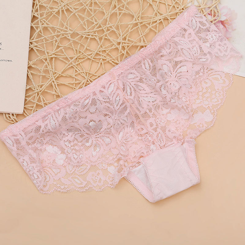 Floral Pattern Lace Panty