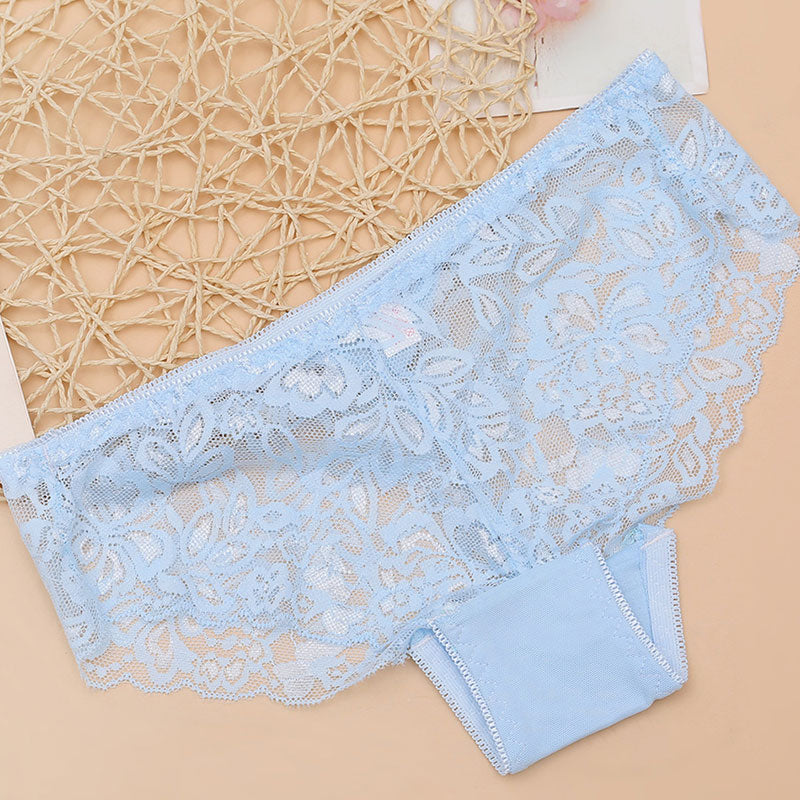 Floral Pattern Lace Panty