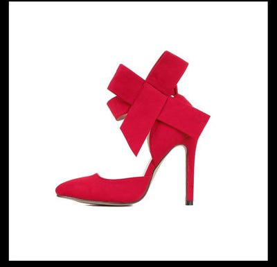 Pointed Big Bow High Heels - Shop Shiningbabe - Womens Fashion Online Shopping Offering Huge Discounts on Shoes - Heels, Sandals, Boots, Slippers; Clothing - Tops, Dresses, Jumpsuits, and More.