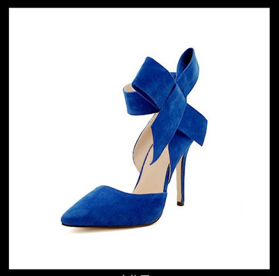 Pointed Big Bow High Heels - Shop Shiningbabe - Womens Fashion Online Shopping Offering Huge Discounts on Shoes - Heels, Sandals, Boots, Slippers; Clothing - Tops, Dresses, Jumpsuits, and More.