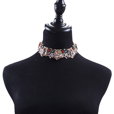 Rhinestone Studded Sparkly Necklace