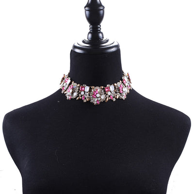 Rhinestone Studded Sparkly Necklace