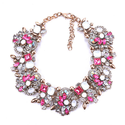 Rhinestone Studded Sparkly Necklace