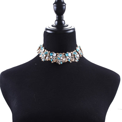 Rhinestone Studded Sparkly Necklace