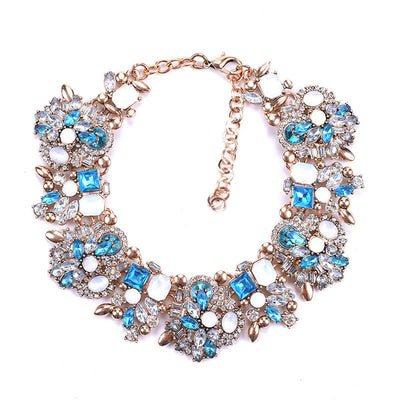 Rhinestone Studded Sparkly Necklace