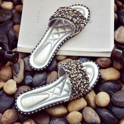 Sequins Shiny Peep Toe Antiskid Sandals - Shop Shiningbabe - Womens Fashion Online Shopping Offering Huge Discounts on Shoes - Heels, Sandals, Boots, Slippers; Clothing - Tops, Dresses, Jumpsuits, and More.