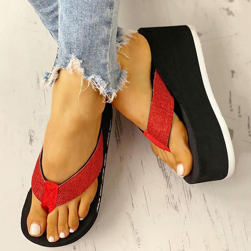 Toe Post Platform Muffin Sandals - Shop Shiningbabe - Womens Fashion Online Shopping Offering Huge Discounts on Shoes - Heels, Sandals, Boots, Slippers; Clothing - Tops, Dresses, Jumpsuits, and More.