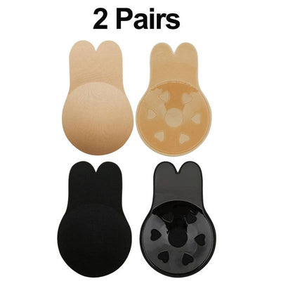 2PCS Nipple Covers Strapless Self Adhesive Push Up Invisible Bra