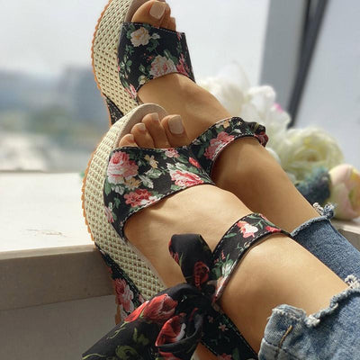 Women's Fashion Bowknot Design Wedge Sandals - Shop Shiningbabe - Womens Fashion Online Shopping Offering Huge Discounts on Shoes - Heels, Sandals, Boots, Slippers; Clothing - Tops, Dresses, Jumpsuits, and More.