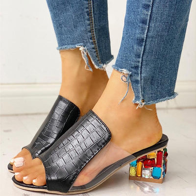 Peep Toe Studded Detail Sandal - Shop Shiningbabe - Womens Fashion Online Shopping Offering Huge Discounts on Shoes - Heels, Sandals, Boots, Slippers; Clothing - Tops, Dresses, Jumpsuits, and More.