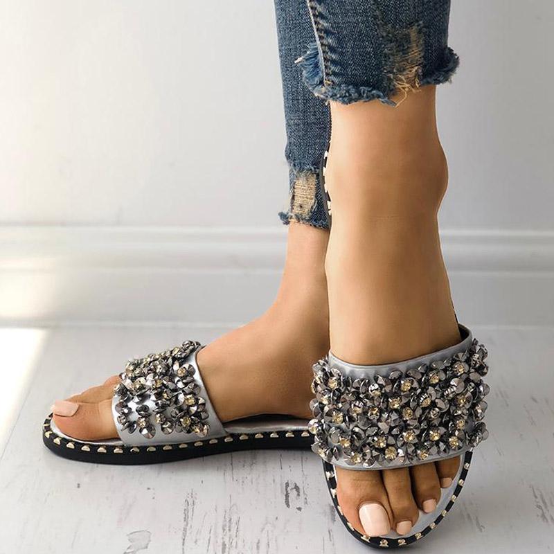 Sequins Shiny Peep Toe Antiskid Sandals - Shop Shiningbabe - Womens Fashion Online Shopping Offering Huge Discounts on Shoes - Heels, Sandals, Boots, Slippers; Clothing - Tops, Dresses, Jumpsuits, and More.