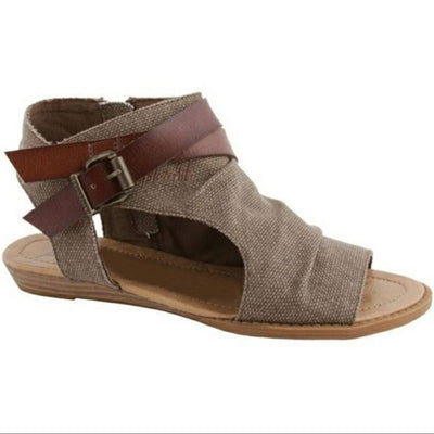 Retro Vintage Roman Zipper Flat Sandals - Shop Shiningbabe - Womens Fashion Online Shopping Offering Huge Discounts on Shoes - Heels, Sandals, Boots, Slippers; Clothing - Tops, Dresses, Jumpsuits, and More.