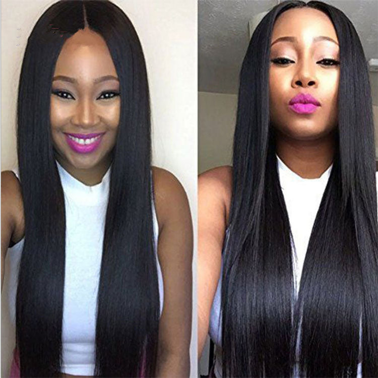 Natural Black Color Long Striaght Wig