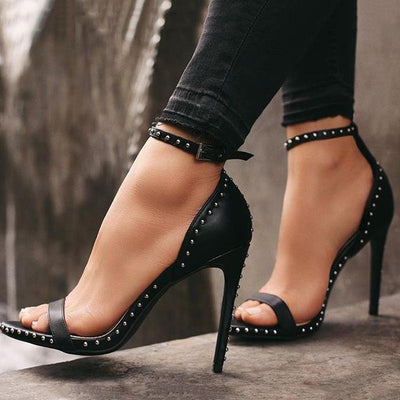 Fashion Simple Studded High Heels - Shop Shiningbabe - Womens Fashion Online Shopping Offering Huge Discounts on Shoes - Heels, Sandals, Boots, Slippers; Clothing - Tops, Dresses, Jumpsuits, and More.