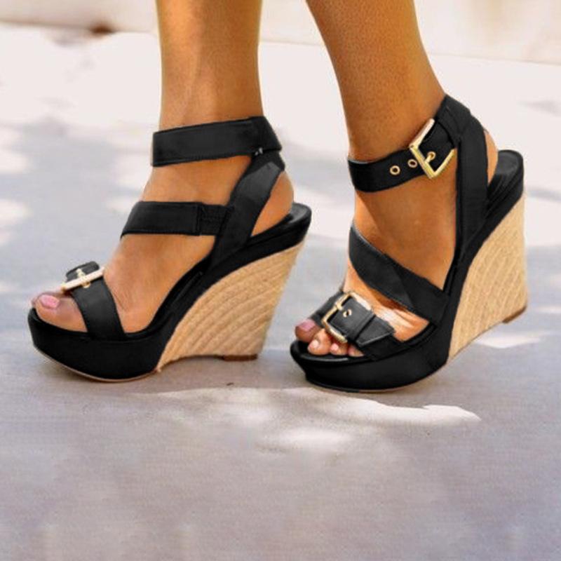 Women's Fashion Platform Straps Wedge Sandals - Shop Shiningbabe - Womens Fashion Online Shopping Offering Huge Discounts on Shoes - Heels, Sandals, Boots, Slippers; Clothing - Tops, Dresses, Jumpsuits, and More.