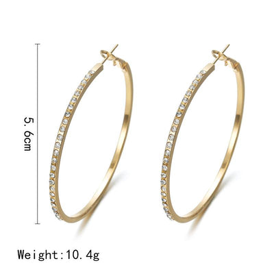 Circle Shape Studded Earrings