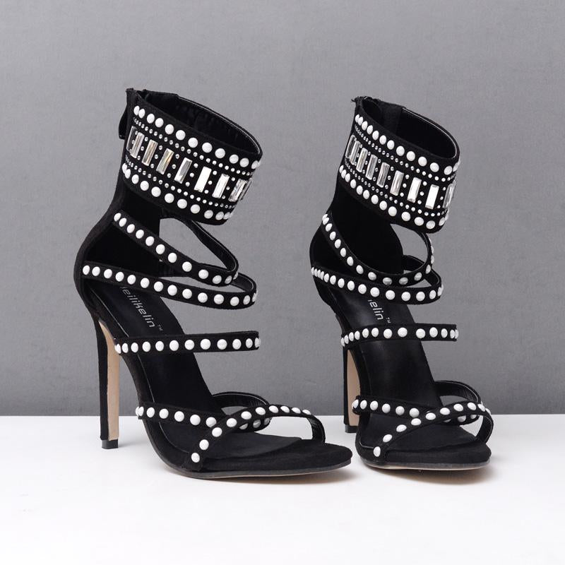 Hot Drilling Versatile Pointed High Heels - Shop Shiningbabe - Womens Fashion Online Shopping Offering Huge Discounts on Shoes - Heels, Sandals, Boots, Slippers; Clothing - Tops, Dresses, Jumpsuits, and More.