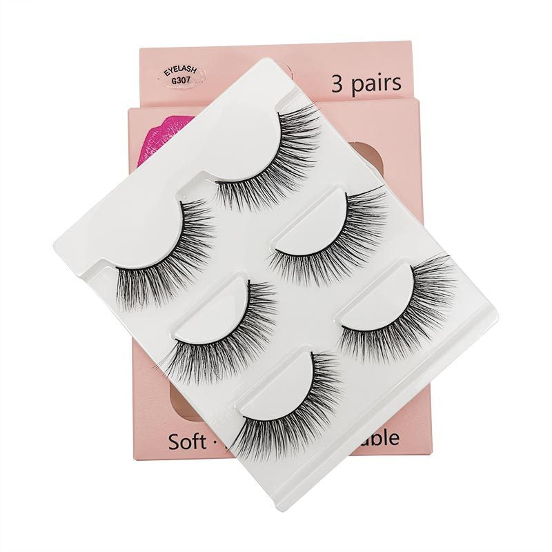 3 Pairs 3D Faux Mink Layered False Eyelashes