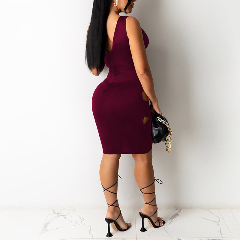 Sexy Bandage V-Neck Bodycon Dress